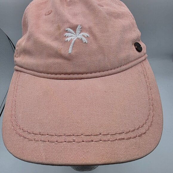 Roxy Next Level Womens Pink Palm Tree Baseball Cap Casual Embroidered Hat - Picture 9 of 9